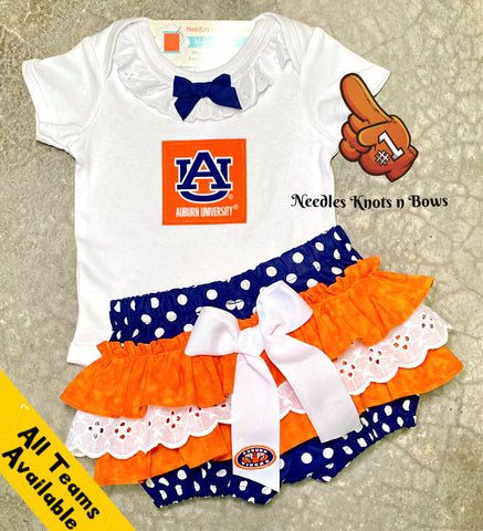 Girls Auburn University Tigers Game Day Outfit