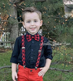 Buffalo Plaid Bow Tie, Fall, Christmas