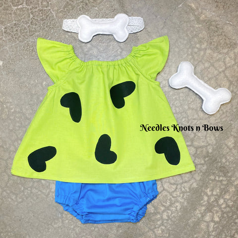 Pebbles Baby Costume, Pebbles Toddler Costume, Flintstones