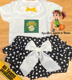 Girls Seattle SuperSonics Basketball Outfit