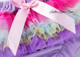 Girls pastel rainbow tutu bloomers.