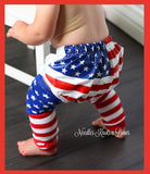 American Flag, Stars and Striped 4th of July leg warmers.