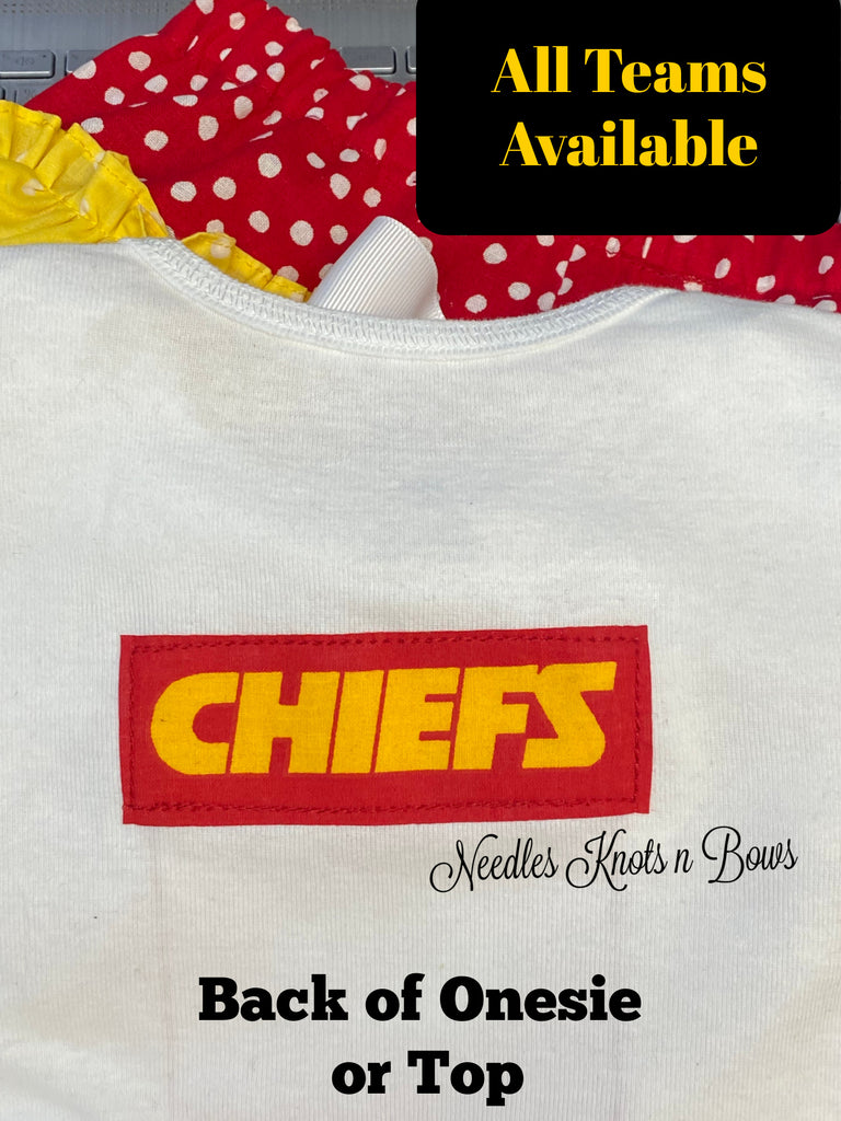 Boys Kansas City Chiefs Game Day Football Outfit – Needles Knots n Bows