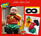 Baby, toddler Robin Costume.  Robin Costume for baby boy.