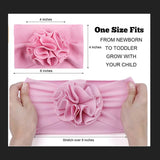Baby girls messy bow headband.