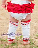 Baby / toddler baseball leg warmers