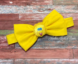 Yellow, Big Bird Bow Tie.