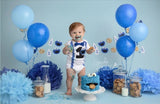 Boys Cookie Monster Birthday Onesie or Shirt
