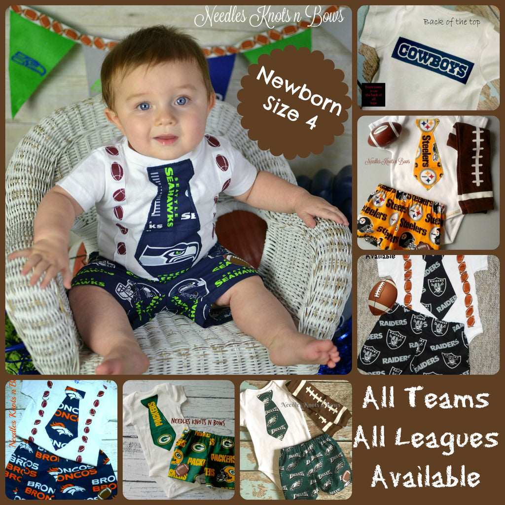 Boys NFL Football Team Outfit, Baby Boys Coming Home Outfit, Game
