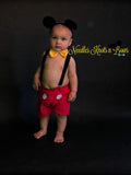Mickey Mouse Ears are included in the price.  This is how my outfits fit.