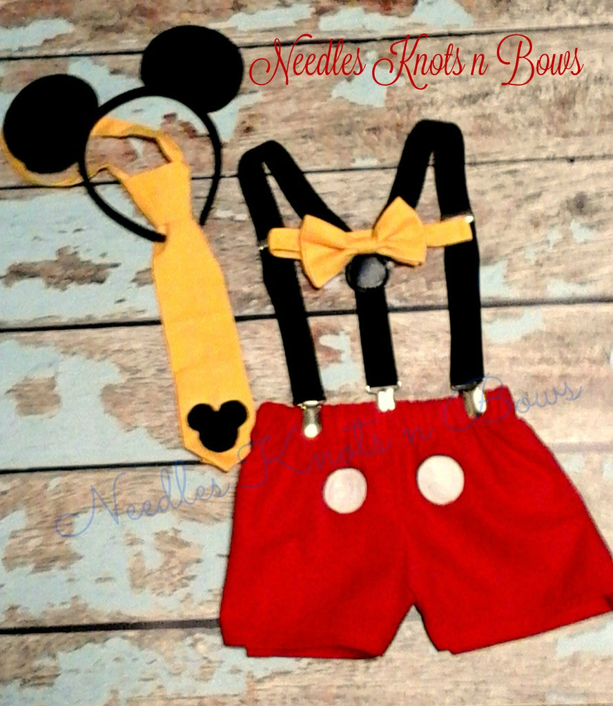 mickey mouse smash cake outfit