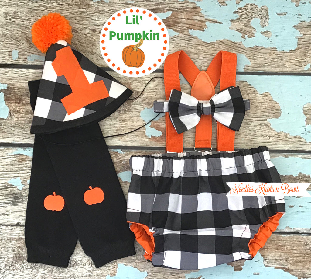 Pumpkin first birthday hot sale outfit boy