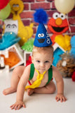 Boys Cake Smash Outfit. Sesame Street smash cake outfit