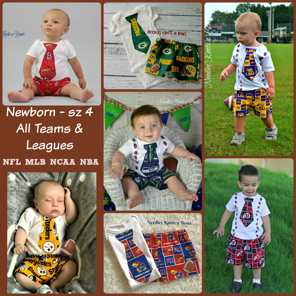 Needles Knots N Bows Boys Pittsburgh Steelers Outfit, Baby Boys Football Outfit, Game Day 0/3 Months / Add Leg Warmers