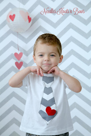 Boys Valentine's Day Tshirt. Baby Boys Valentine's tie, suspender shirt or onesie.