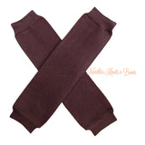 Baby toddler brown leg warmers. Solid brown leg warmers.