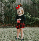 Girls Buffalo Plaid Bloomers, Baby Girls Bloomers, Newborns, Infants, Toddlers