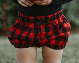 Girls Buffalo Plaid Bloomers, Baby Girls Bloomers, Newborns, Infants, Toddlers