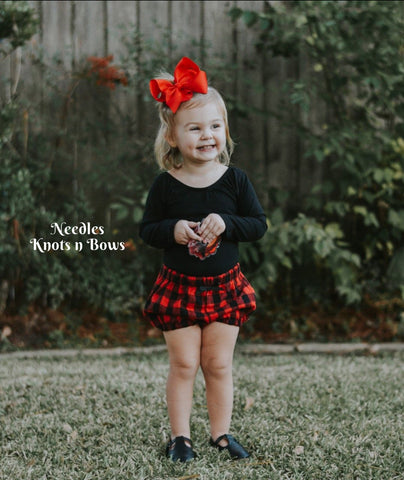 Girls Buffalo Plaid Bloomers, Baby Girls Bloomers, Newborns, Infants, Toddlers