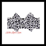 Cow print headwraps for baby girls, newborns, toddlers