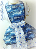 Women’s Flirty Dallas Cowboys apron.  NFL apron with pockets.
