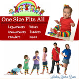 Red & Green Striped Christmas Leg Warmers, Baby Toddler