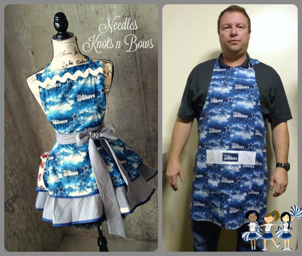 Dallas Cowboys NFL Fan Girl Apron, Adult – SassyFras Collection