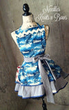 Women’s flirty styleDallas Cowboys Apron with pocket.  NFL game day apron