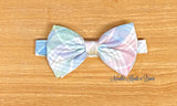 Pastel Plaid Easter Bow Tie in all sizes.