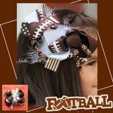 Layered football headband.