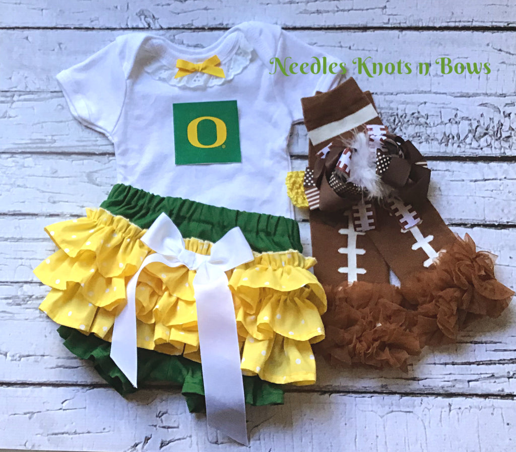 Needles Knots N Bows Boys Green Bay Packers Outfit, Baby Boys Football Outfit, Game Day 3/6 Months / Outfit Only