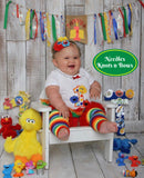 Sesame Street Cake Smash Outfit for girl. Birthday outfit for girl.