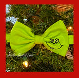 Christmas Grinch Bow Tie available in all sizes.