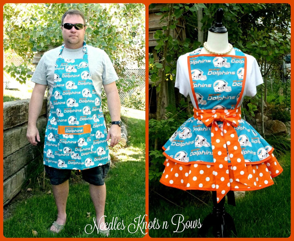 Miami Dolphins Double-Sided Apron