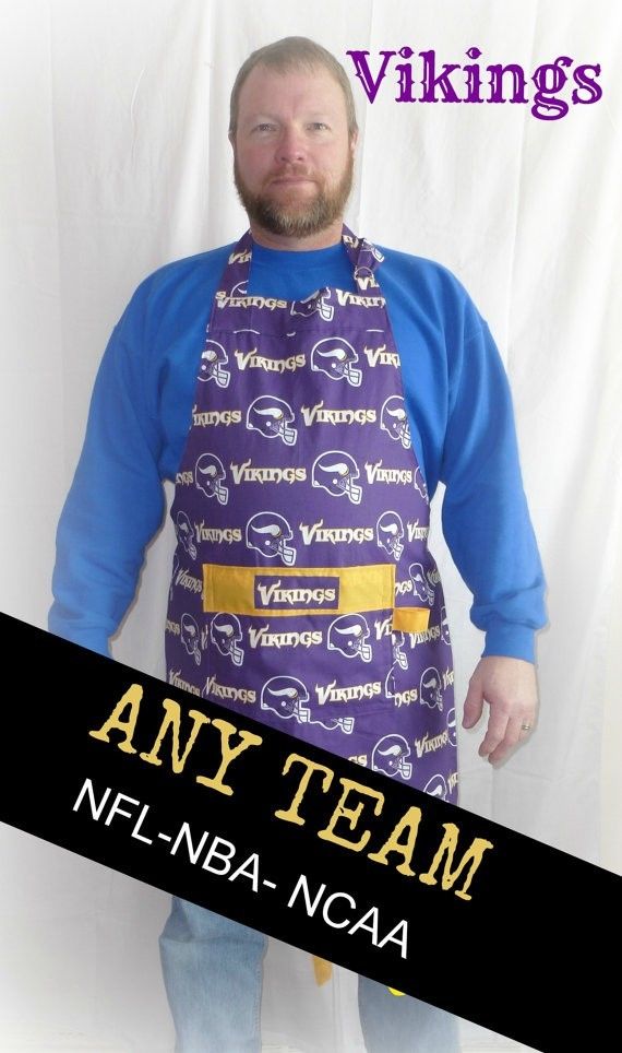 Minnesota Vikings Apron Game Day Football Apron with Pockets