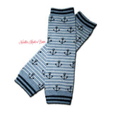 Nautical Leg Warmers.  Baby, toddler anchor leg warmers.