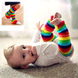 Rainbow Striped leg warmers. One Size Fits ALL