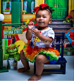 Girls Sesame Street 1st Birthday Outfit, Cake Smash Outfit