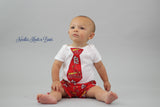 Boys Saint Louis Cardinals game day outfit.