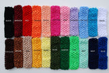 Crocheted headbands to add your hair bows to for those with thin or less hair to hold the bows in.