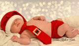 Boys Christmas Cake Smash, Newborn Baby Photo Prop Outfit