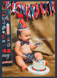 Boys Patriotic 4th of July 1st Birthday Outfit