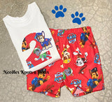 Boys Paw Patrol 2nd Birthday Outfit.