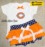 Chicago Bears Game Day Football Outfit Girls