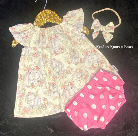 Bunny Print Easter Dress Baby Girls & Toddlers
