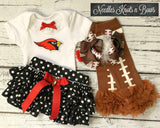 Baby Girls & Toddlers Arizona Cardinals Game Day Football Outfit