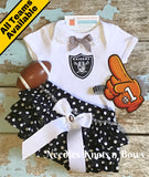 Las Vegas Raiders baby toddler outfit,