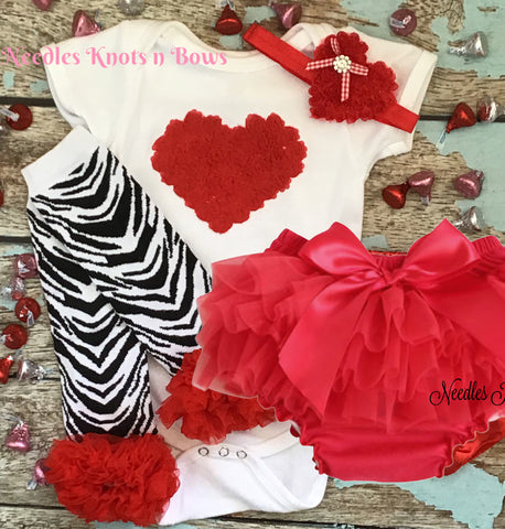 Valentine baby girls and toddlers outfit