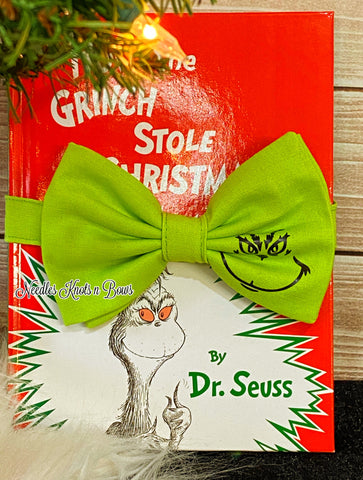The Grinch Who Stole Christmas Bow Tie available in all sizes. 