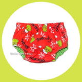 Grinch Christmas Diaper Cover, Baby, Toddler